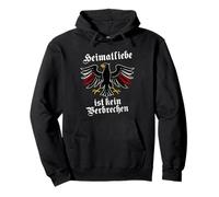 l'amour à la Maison n'est Pas Un Crime - Patriotes allemands Vintage Sweat à Capuche