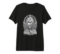 l'amour brûle à Travers Les épines, Style Gothique du Sacré-Cœur T-Shirt Haut de Gamme