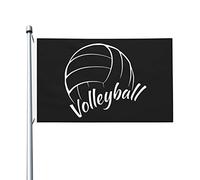 L'Amour, C'Est Du Volley-Ball Drapeau De Cour Imprimé Drapeau De Jardin Résistant Bannière Cour 90X150Cm Pour Intérieure Plage Chambres