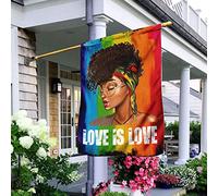 L'Amour C'Est L'Amour Lgbt Drapeaux De Vacances Double Face Drapeaux De Pirate Supérieure Drapeau De Décoration Décoration Pour Balcon Extérieure Pelouse M