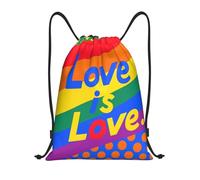 l'amour C'est l'amour LGBT Sac De Natation Adultes Sac De Gym Voyage Pochette pour Téléphone École Fête 36X42Cm