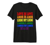 l'amour C'est l'amour, Love is Love, L'amore è Amore T-Shirt Haut de Gamme