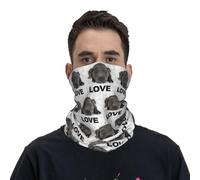 L'amour, c'est quatre pattes et une queue qui remue. Bandana imprimé pour Staffordshire Bull Terrier bleu, cache-cou, cagoule magique, idéal pour les sports de plein air.