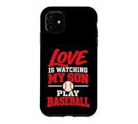 l'amour, C'est Regarder Mon Fils Jouer au Baseball, Maman, Papa Coque pour iPhone 11