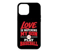 l'amour, C'est Regarder Mon Fils Jouer au Baseball, Maman, Papa Coque pour iPhone 12 Pro Max