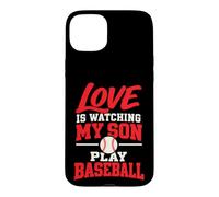 l'amour, C'est Regarder Mon Fils Jouer au Baseball, Maman, Papa Coque pour iPhone 15 Plus
