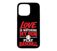 l'amour, C'est Regarder Mon Fils Jouer au Baseball, Maman, Papa Coque pour iPhone 15 Pro Max