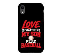 l'amour, C'est Regarder Mon Fils Jouer au Baseball, Maman, Papa Coque pour iPhone XR