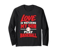 l'amour, C'est Regarder Mon Fils Jouer au Baseball, Maman, Papa Manche Longue