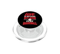 l'amour, C'est Regarder Mon Fils Jouer au Baseball, Maman, Papa PopSockets PopGrip pour MagSafe