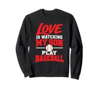 l'amour, C'est Regarder Mon Fils Jouer au Baseball, Maman, Papa Sweatshirt