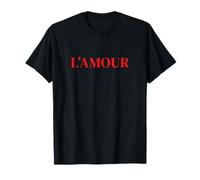 L'Amour Citation d'amour romantique Esthétique Paris Vibes T-Shirt