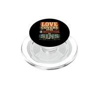 l'amour Couvre Les péchés (Pierre 4, 8), Verset biblique PopSockets PopGrip pour MagSafe
