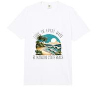 l'amour dans Chaque Vague - El Matador State Beach Comfort Colors Adult Heavyweight T-Shirt