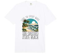 l'amour dans Chaque Vague - San Gregorio State Beach Comfort Colors Adult Heavyweight T-Shirt