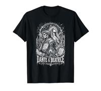 l'amour de Dante et Béatrice gravit Le Paradis T-Shirt Graphique avec Valeur, Homme, Noir, XL