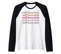 l'amour de soi Inspire Le Motif des Mots positifs affirment inspirant Manche Raglan