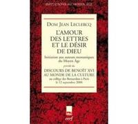 L'amour des lettres et le desir de dieu LECLERCQ Jean (Auteur)