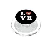 l'amour du Baseball écrit avec Un Motif en Forme de cœur PopSockets PopGrip pour MagSafe