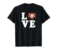 l'amour du Baseball écrit avec Un Motif en Forme de cœur T-Shirt