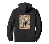 l'amour du Basket Entre père et Fils sur Un Mur de Graffitis Sweat à Capuche