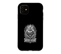 l'amour du Sacré-Cœur brûle à Travers Les épines Christian Coque pour iPhone 11