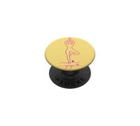 l'amour du Yoga, Design Minimaliste Mignon PopSockets PopGrip Adhésif