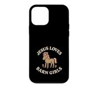 l'amour équestre motivé par la Foi, Jésus et Les Chevaux, Barn Mom Vibe Coque pour iPhone 12 Mini