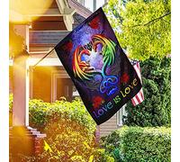 L'Amour Est Amour. Couple Dragon, Fierté Lgbt Drapeaux De Pirate Durable Drapeaux De Vacances Supérieure Drapeau De Jardin Décoration Pour Patio Pelouse Balcon S