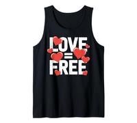 l'amour est égal à Un Message Positif Gratuit et inspirant Débardeur