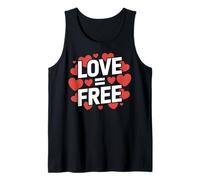 l'amour est égal à Un Message Positif Gratuit et inspirant Débardeur