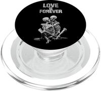 l'amour est éternel, il ne Meurt jamais Couple Squelette PopSockets PopGrip pour MagSafe