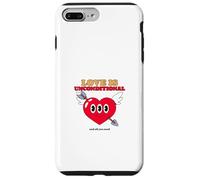 l'amour est inconditionnel et Tout ce Dont Vous Avez Besoin (déclaration Positive) Coque pour iPhone 7 Plus/8 Plus