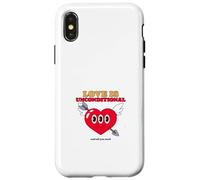 l'amour est inconditionnel et Tout ce Dont Vous Avez Besoin (déclaration Positive) Coque pour iPhone X/XS