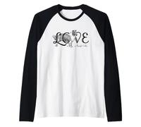 l'amour est Un Chien Collie Rugueux Manche Raglan