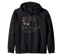 l'amour est Un Mot à Quatre Pattes Sweat à Capuche