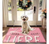 l'amour Ici Motif de Non-Slip Absorbant Tapis de Porte pour Porte d'entrée, Couloir, Cuisine - décoration et de la Pratique de Tapis