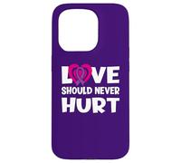 l'amour ne devrait jamais nuire à la Violence narcissique Violence Domestique Coque pour iPhone 15 Pro