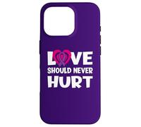 l'amour ne devrait jamais nuire à la Violence narcissique Violence Domestique Coque pour iPhone 16 Pro
