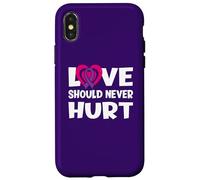 l'amour ne devrait jamais nuire à la Violence narcissique Violence Domestique Coque pour iPhone X/XS