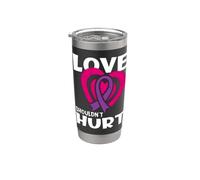 L'amour ne devrait pas nuire à la violence narcissique Violence domestique Gobelet isotherme en acier inoxydable double paroi