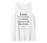 l'amour ne Prend Pas Plaisir au Mal, Verset biblique 1 Corinthiens 13:6 Débardeur