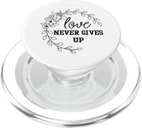 l'amour ne renonce jamais l'amour est Le Seul Sentiment éternel PopSockets PopGrip pour MagSafe