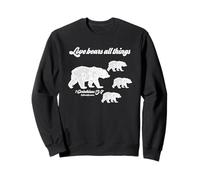 l'amour Porte Toutes Choses 1 Corinthiens 13:7 Écriture biblique Sweatshirt