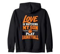 l'amour Regarde Mon Fils Jouer au Basket Papa Maman Sweat à Capuche