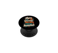 l'amour Regarde Mon Fils Jouer au Basket PopSockets PopGrip Adhésif