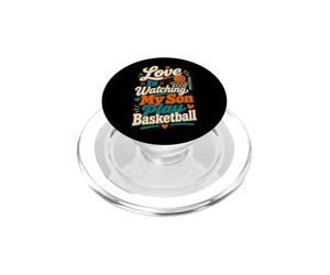 l'amour Regarde Mon Fils Jouer au Basket PopSockets PopGrip pour MagSafe