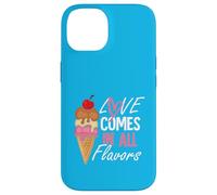 L'amour vient dans toutes les flovors Coque pour iPhone 14