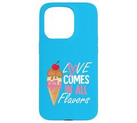 L'amour vient dans toutes les flovors Coque pour iPhone 15 Pro