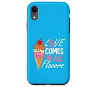 L'amour vient dans toutes les flovors Coque pour iPhone XR